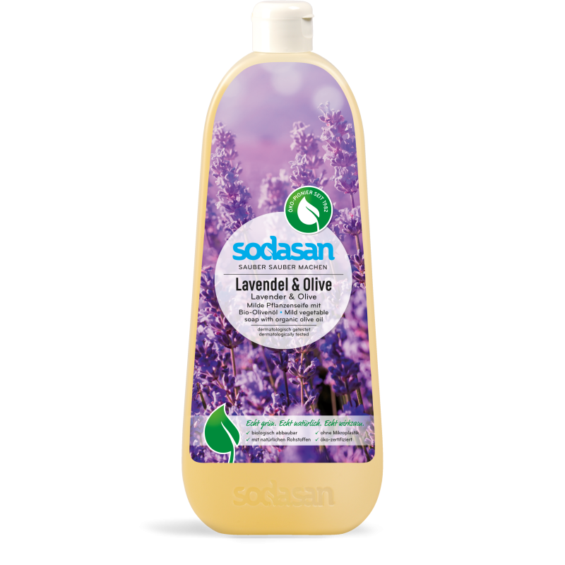 Sapun lichid cu lavanda si masline ecologic 1l Sodasan