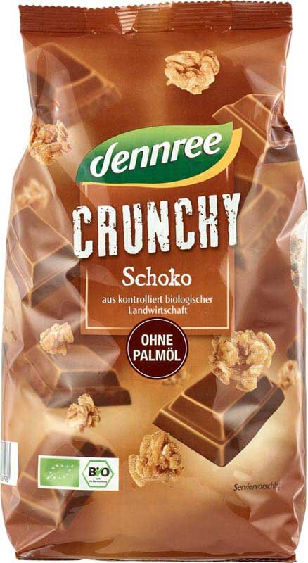 Cereale crunchy cu ciocolata bio 750g Dennree
