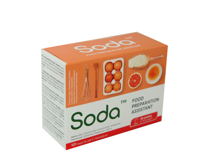 Bicarbonat de sodiu alimentar 20 pliculete x 10g Soda