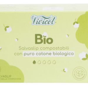 Protej slip din bumbac compostabil ecologic 1 picatura 35buc Vivicot
