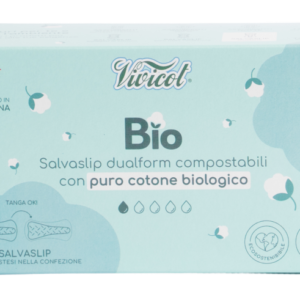 Protej slip dual form din bumbac compostabil ecologic 1 picatura 35buc Vivicot