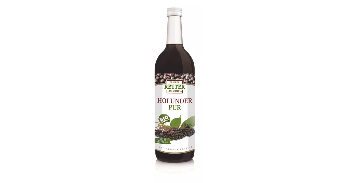 Suc din fructe de soc pur 750ml Retter