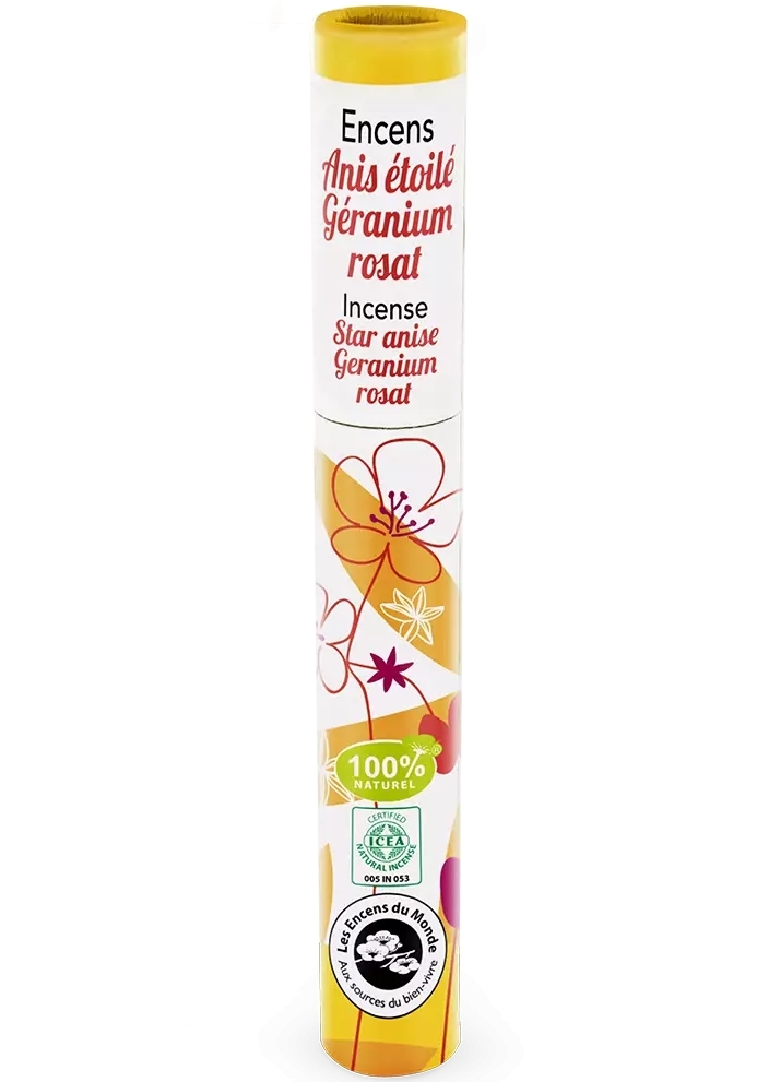 Betisoare parfumate anason stelat si geraniu 30 buc Aromandise