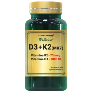 Vitamina D3 2000 UI + K2 (MK-7) 30 capsule
