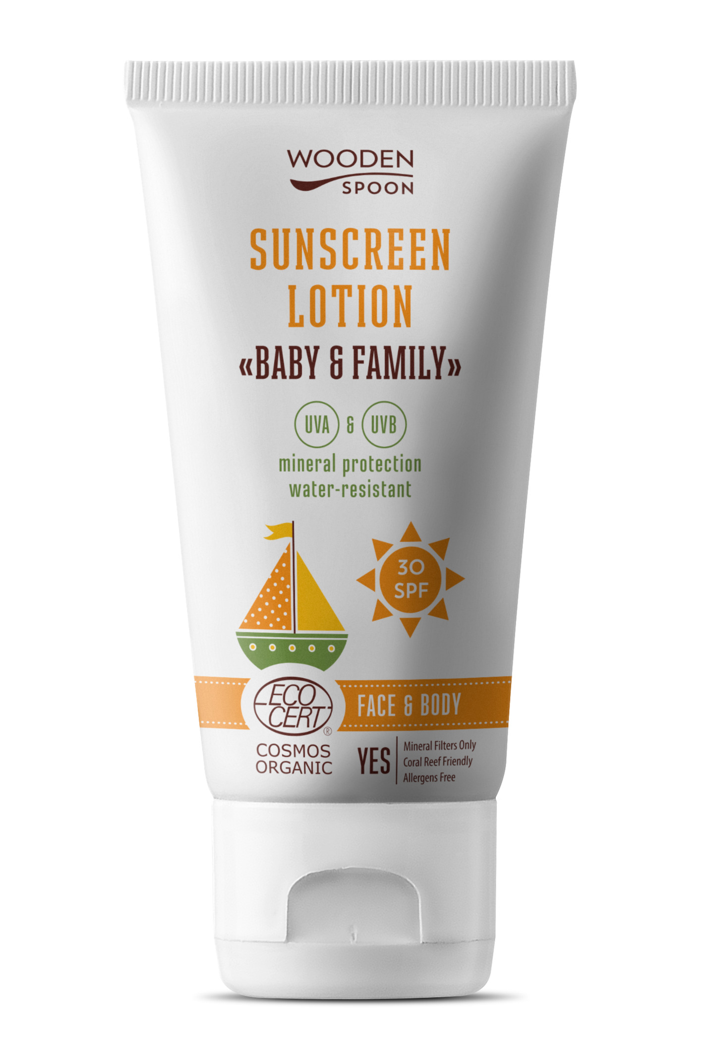 Lotiune protectie solara spf 30 ecologic 150ml Wooden Spoon