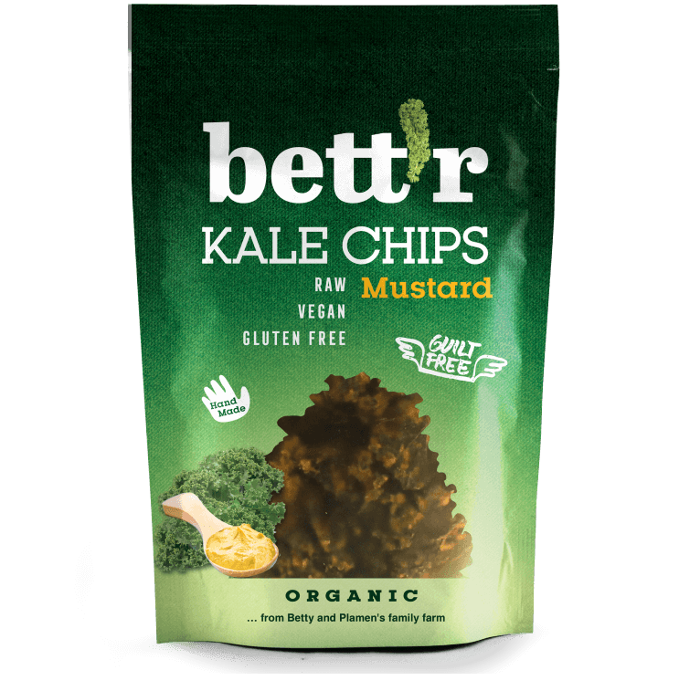 Chips din kale cu mustar bio 30g Bettr