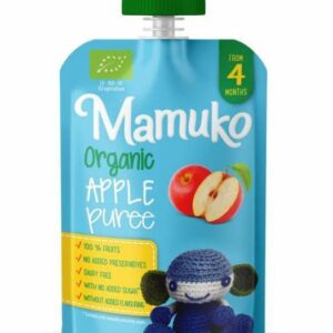 Piure de mere bio 4+ luni 100g Mamuko