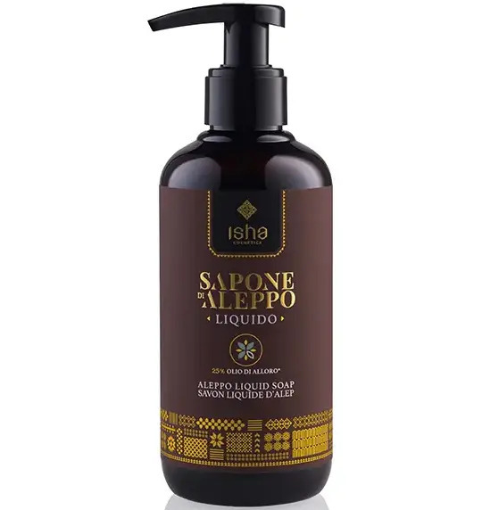 Sapun lichid de alep cu 25% ulei de dafin 500ml Isha