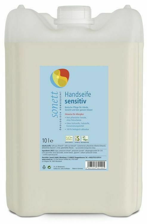 Sapun lichid pentru maini sensitive ecologic 10l Sonett