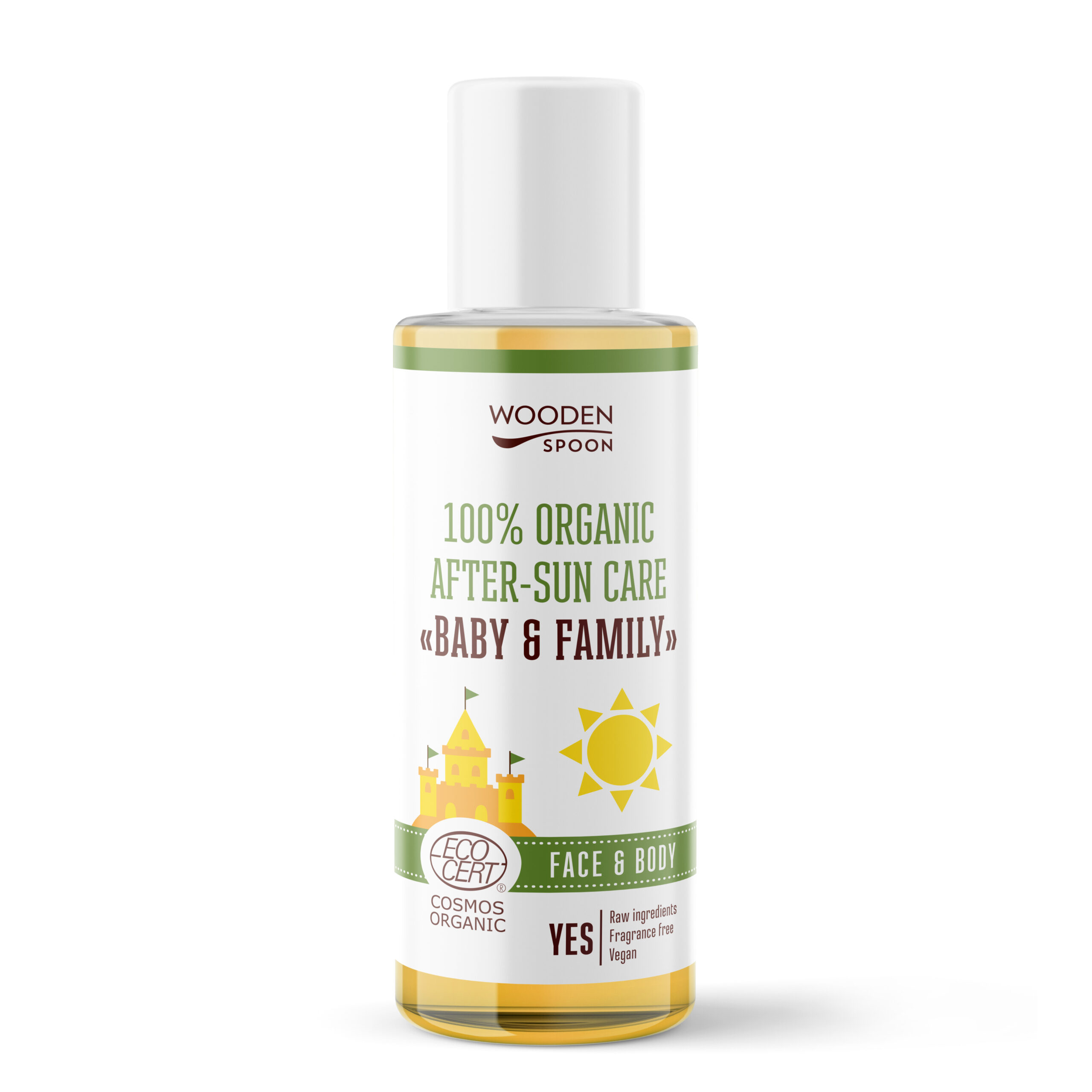 Ulei dupa plaja pentru bebelusi si adulti ecologic 100ml Wooden Spoon