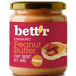 Crema de arahide crunchy bio 250g Bettr