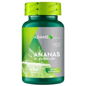 Ananas w. Bromelain, 90cps, Adams Supplements