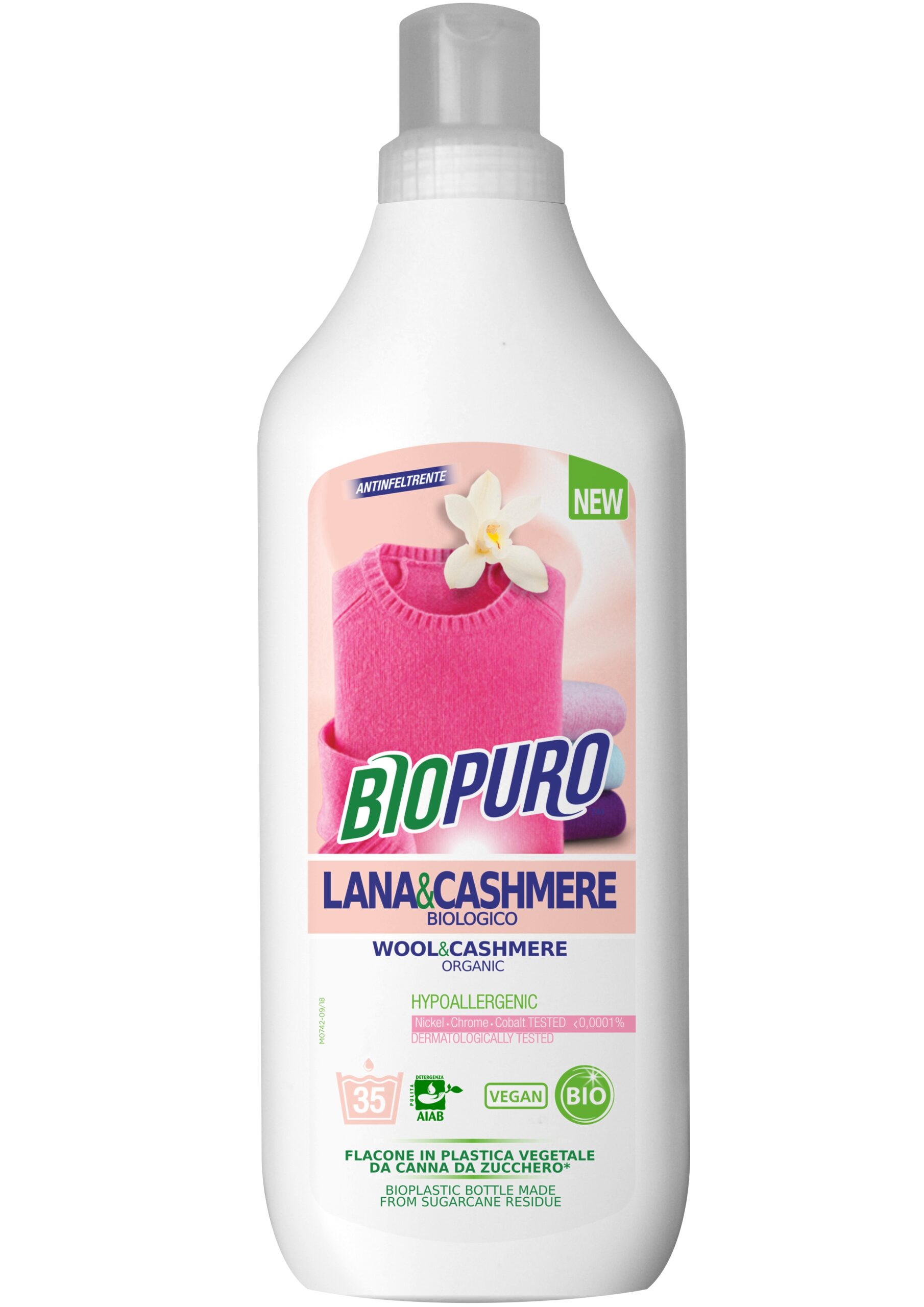 Detergent pentru lana si casmir hipoalergen ecologic 1l Biopuro