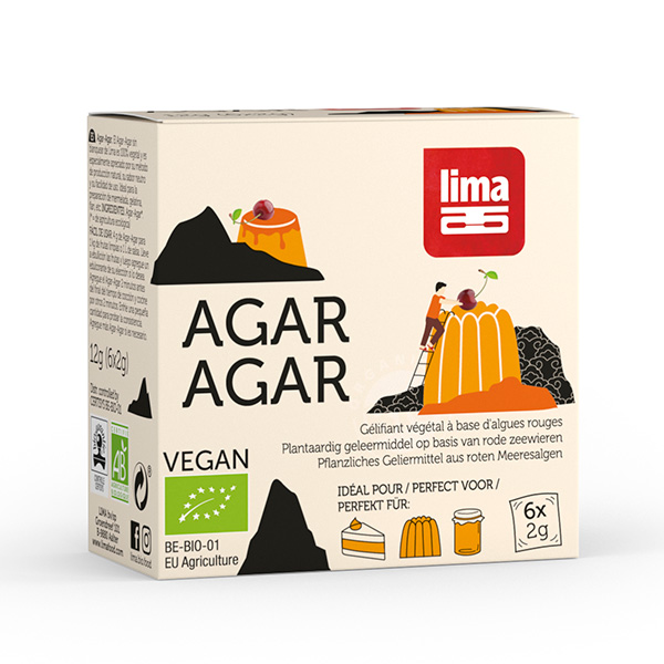 Agar agar pudra bio 6buc x 2g Lima