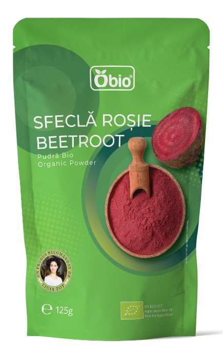 Sfecla rosie pudra bio 125g Obio