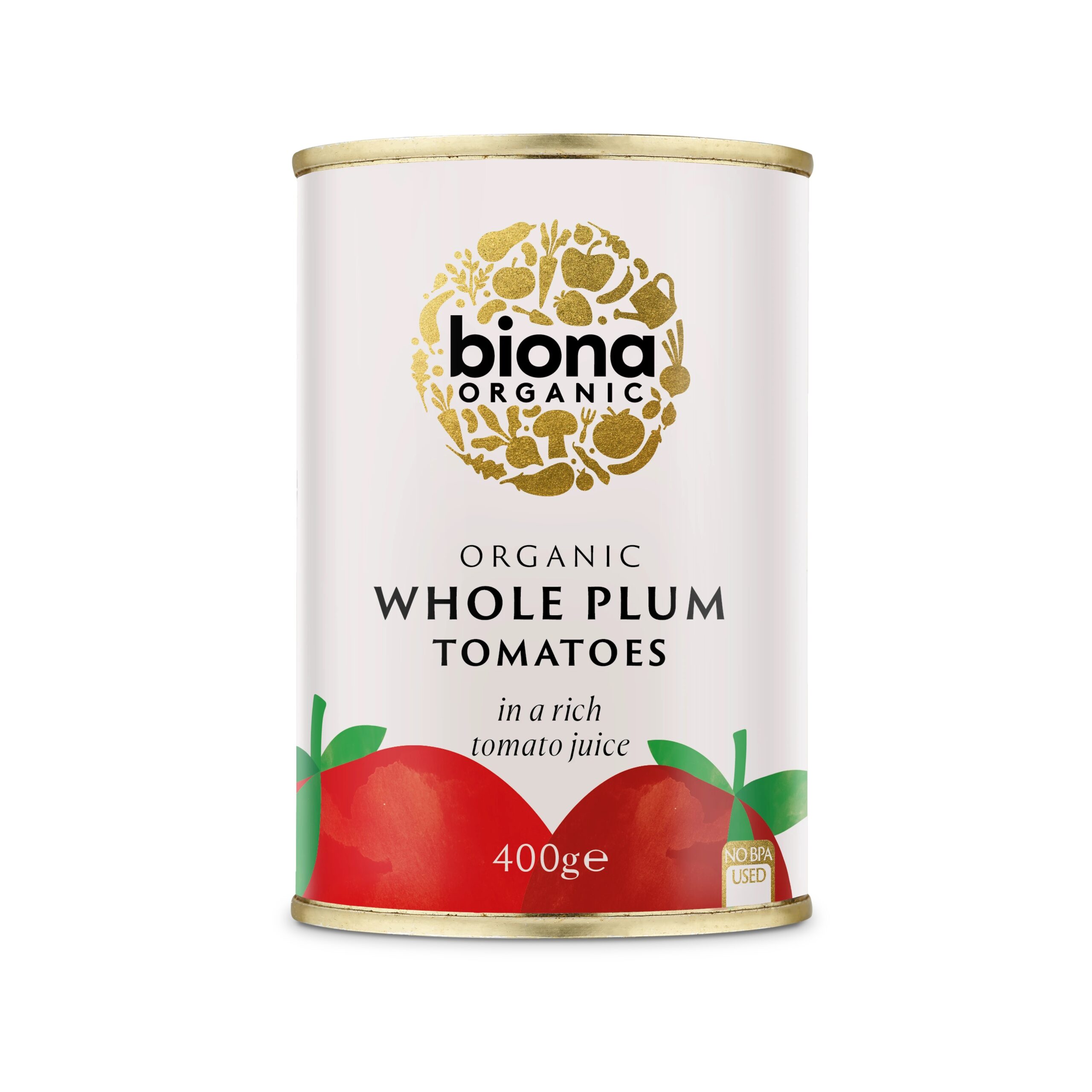 Rosii intregi la conserva bio 400g Biona