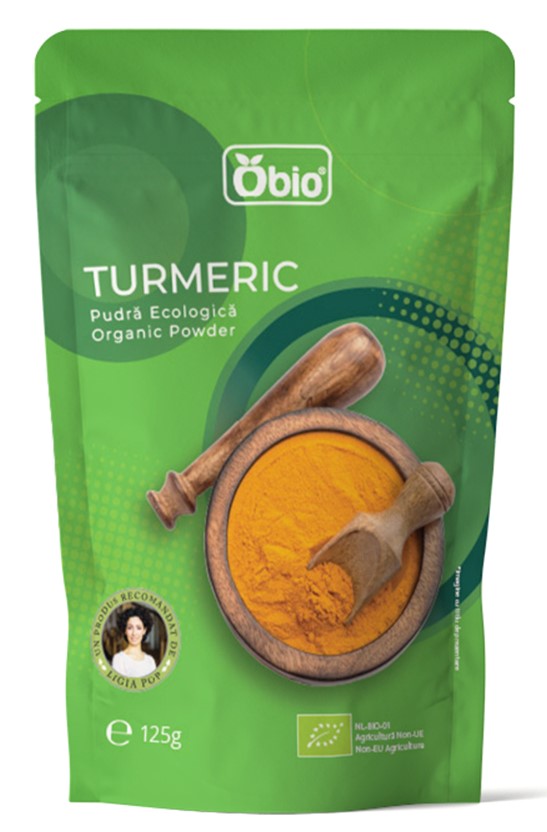 Turmeric pudra bio 125g Obio