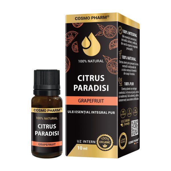 CITRUS PARADISI - Ulei Esential De Grapefruit Uz Intern 10 ml