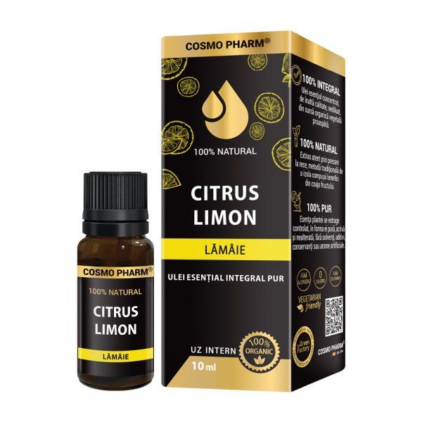 CITRUS LIMON - Ulei Esential De Lamaie Uz Intern 10 ml
