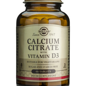 CALCIUM CITRATE 250mg cu D3 60 tablete